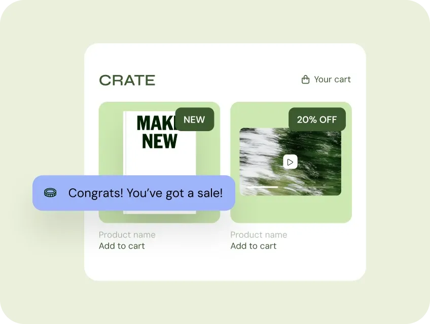 Receive an instant payout after a sale