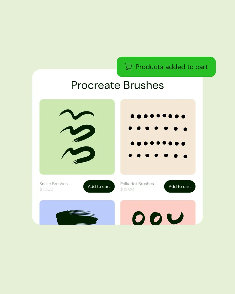 Sell Procreate brushes online