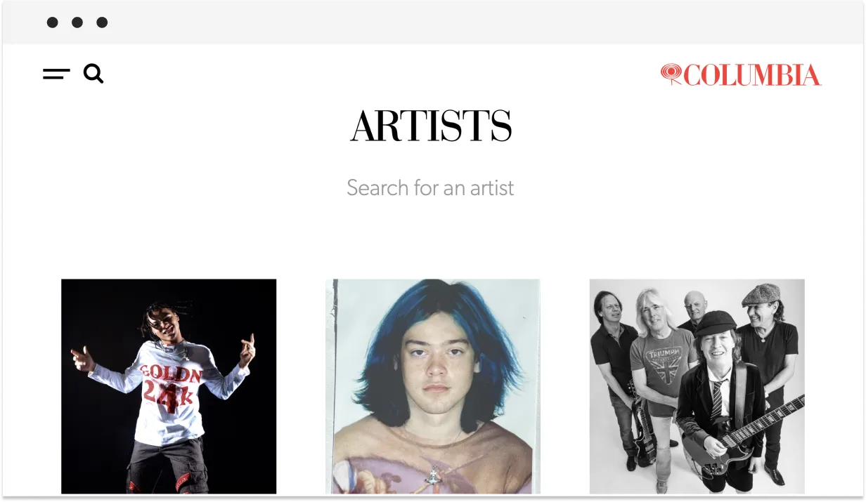 record label columbia