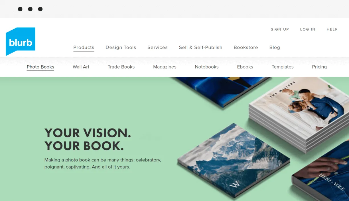 sell photo books blurb