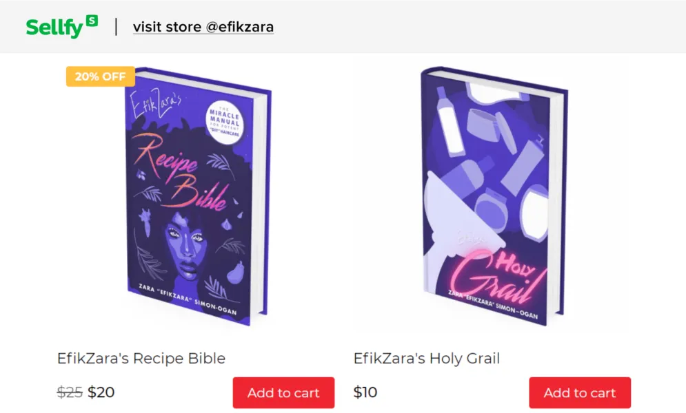 sellfy store efikzara