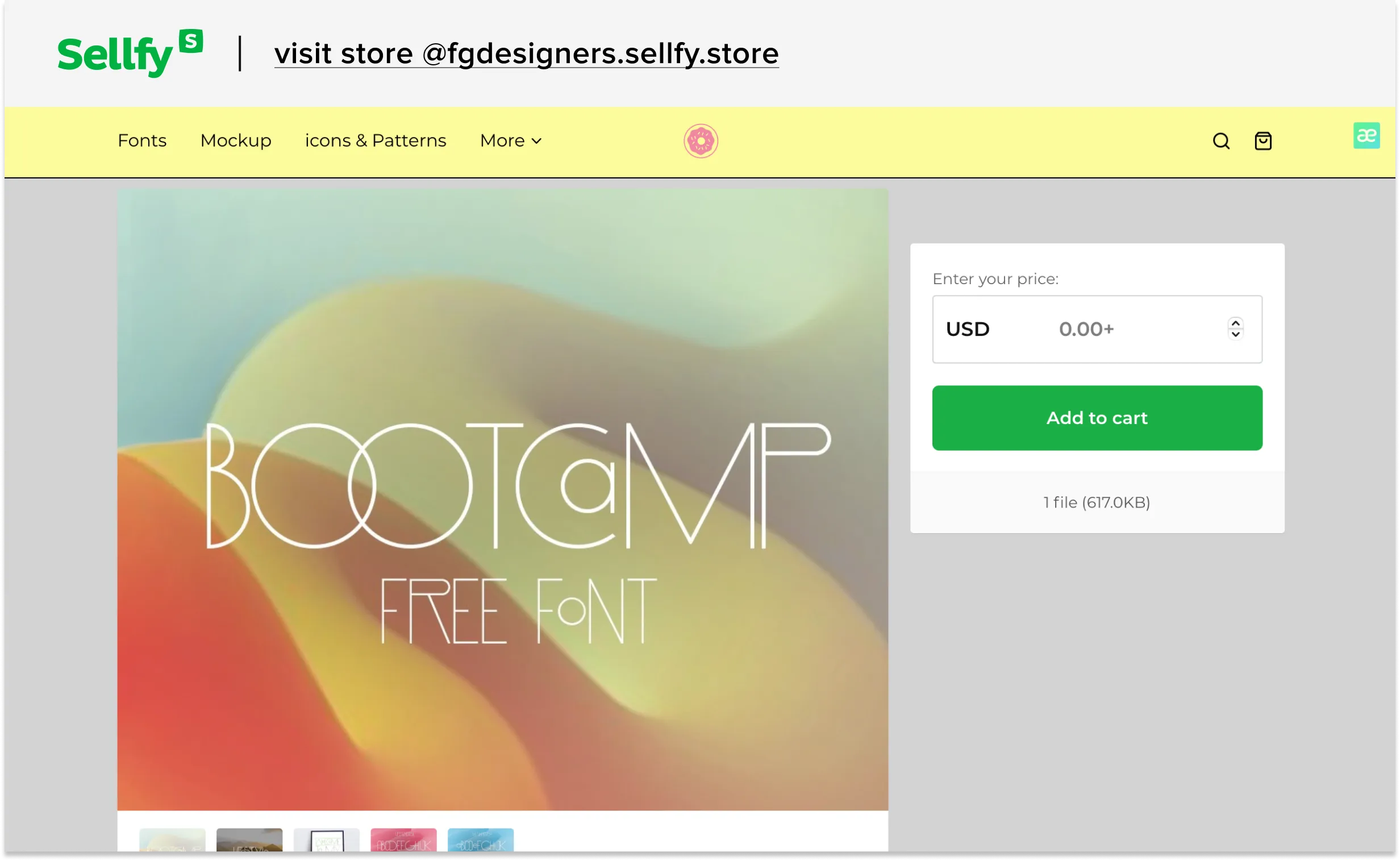 sellfy store pwyw