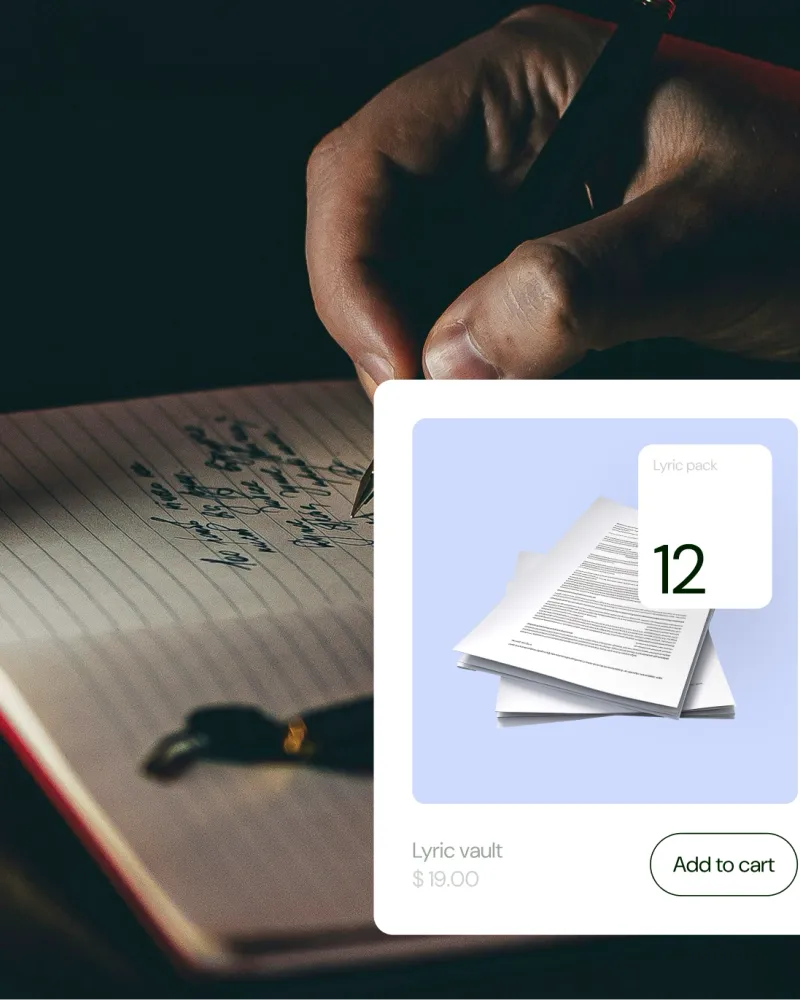 Sell lyrics online