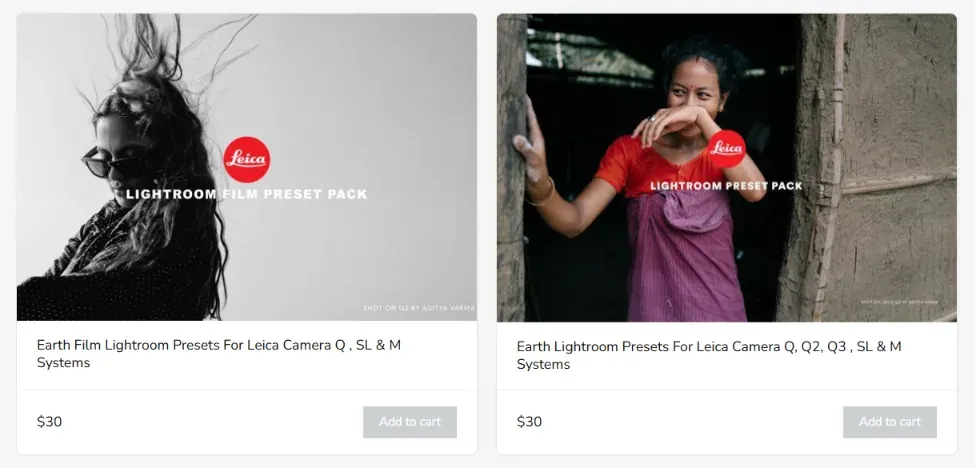 Specialized Lightroom presets for Leica cameras