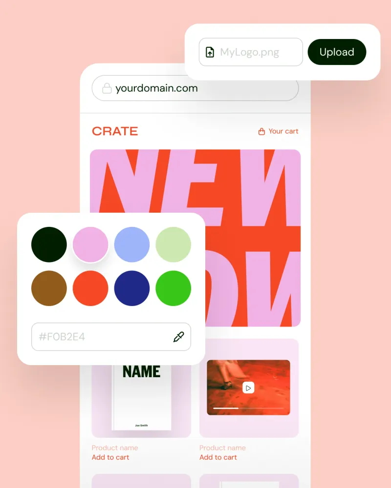 Customizing the look of a Sellfy store