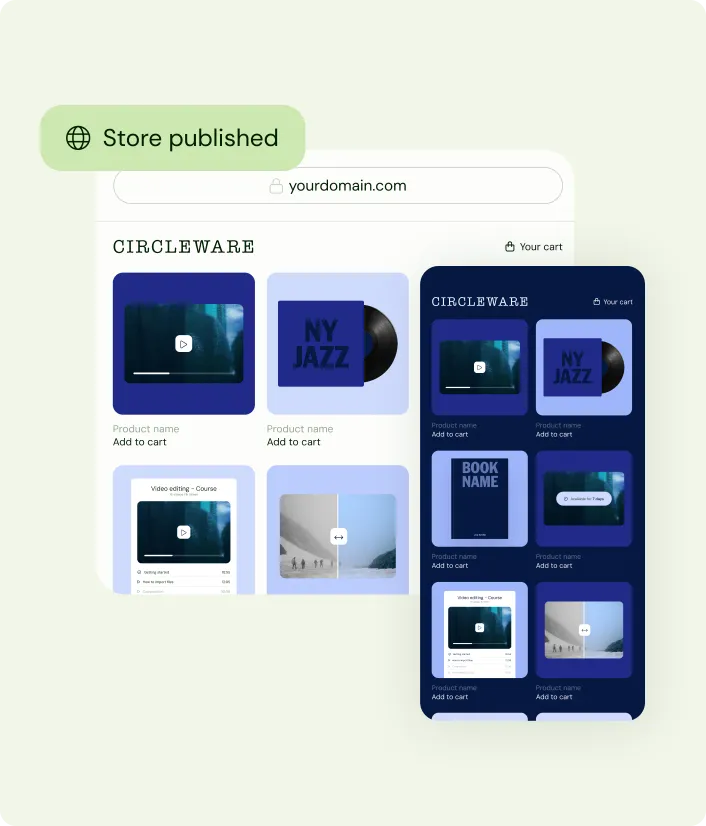 Responsive online store