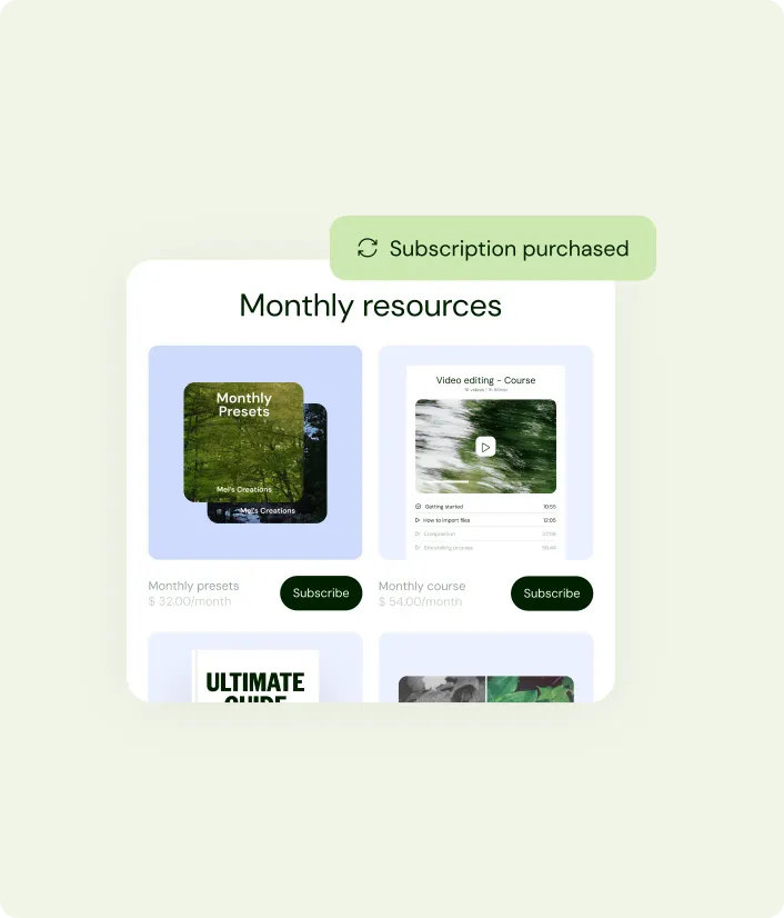 Subscriptions