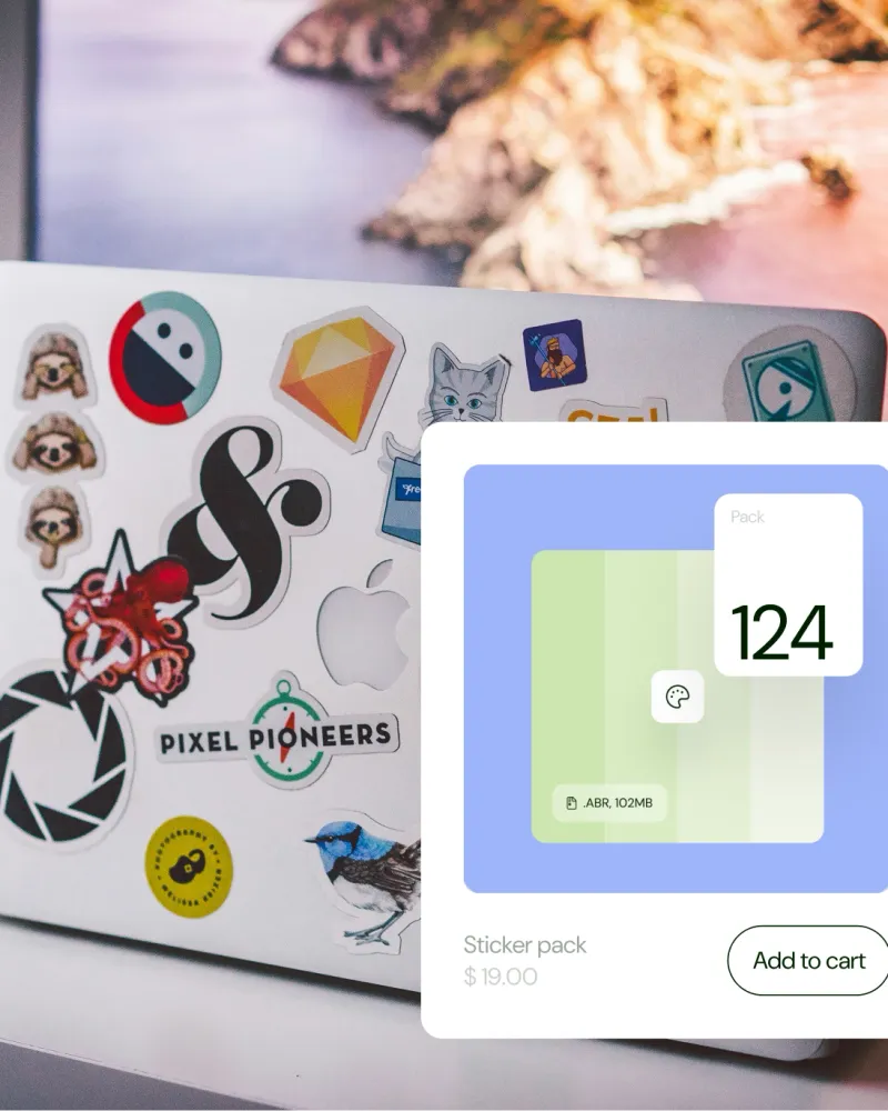 Sell stickers online