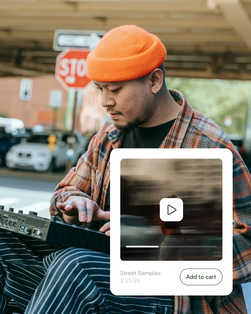 Sell stock music online