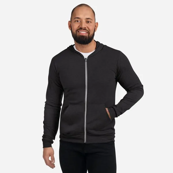 Unisex Lightweight Zip Hoodie | Bella + Canvas 3939