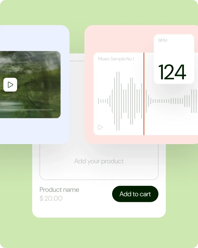 More than videos. Sell anything.