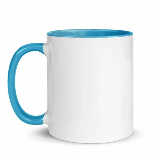 White Ceramic Mug with Color Inside